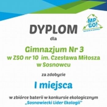 Sosnowiecki Lider Ekologii 2017