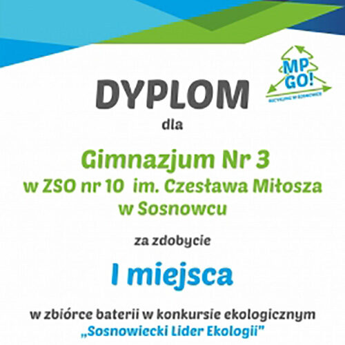 Sosnowiecki Lider Ekologii 2017