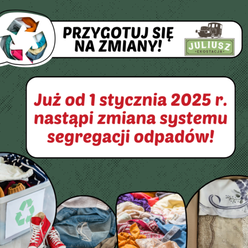 Zmiana systemu segregacji odpadów