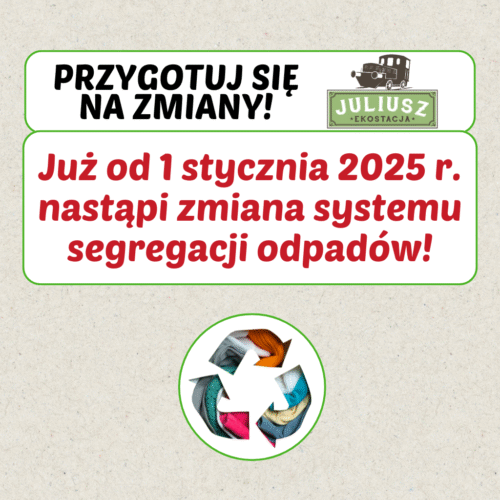 Zmiana systemu segregacji odpadów