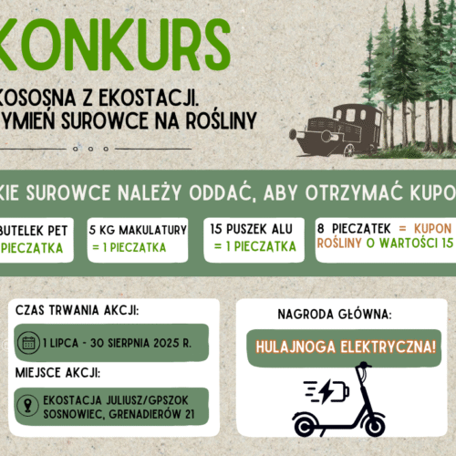 ,,Ekososna z Ekostacji. Wymień surowce na rośliny.” Edycja VII